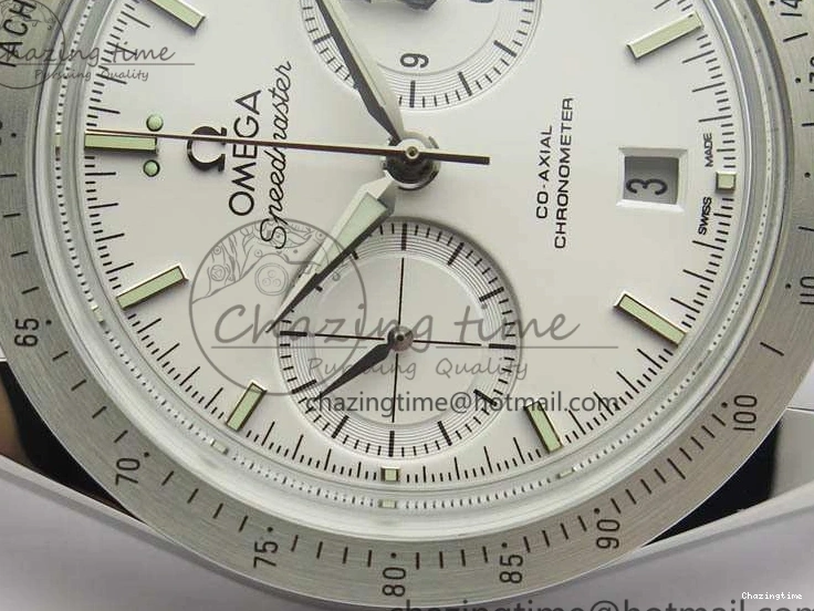 1221 Speedmaster ’57 Co-Axial OMF 1:1 Best Edition White Dial Silver Markers A9300 (Free Leather Strap) Efficient 8133